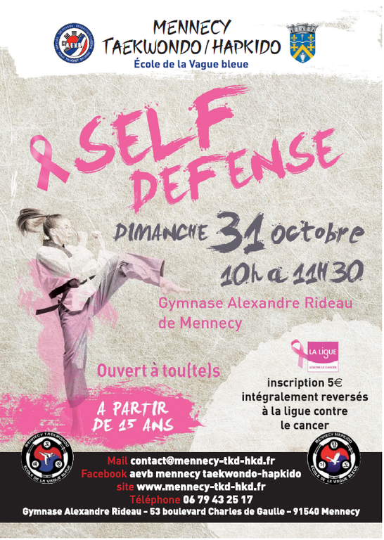 Stage Self Défense - Octobre Rose